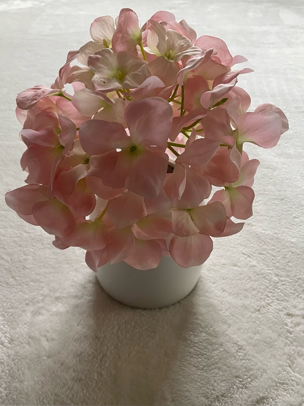 Pink Hydrangeas Faux Potted Plant